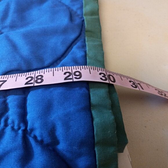 Baby Crib/Wall hanging Hand Stitched Quilt Sewing Cottagecore Handmade Vintage - Picture 8 of 9